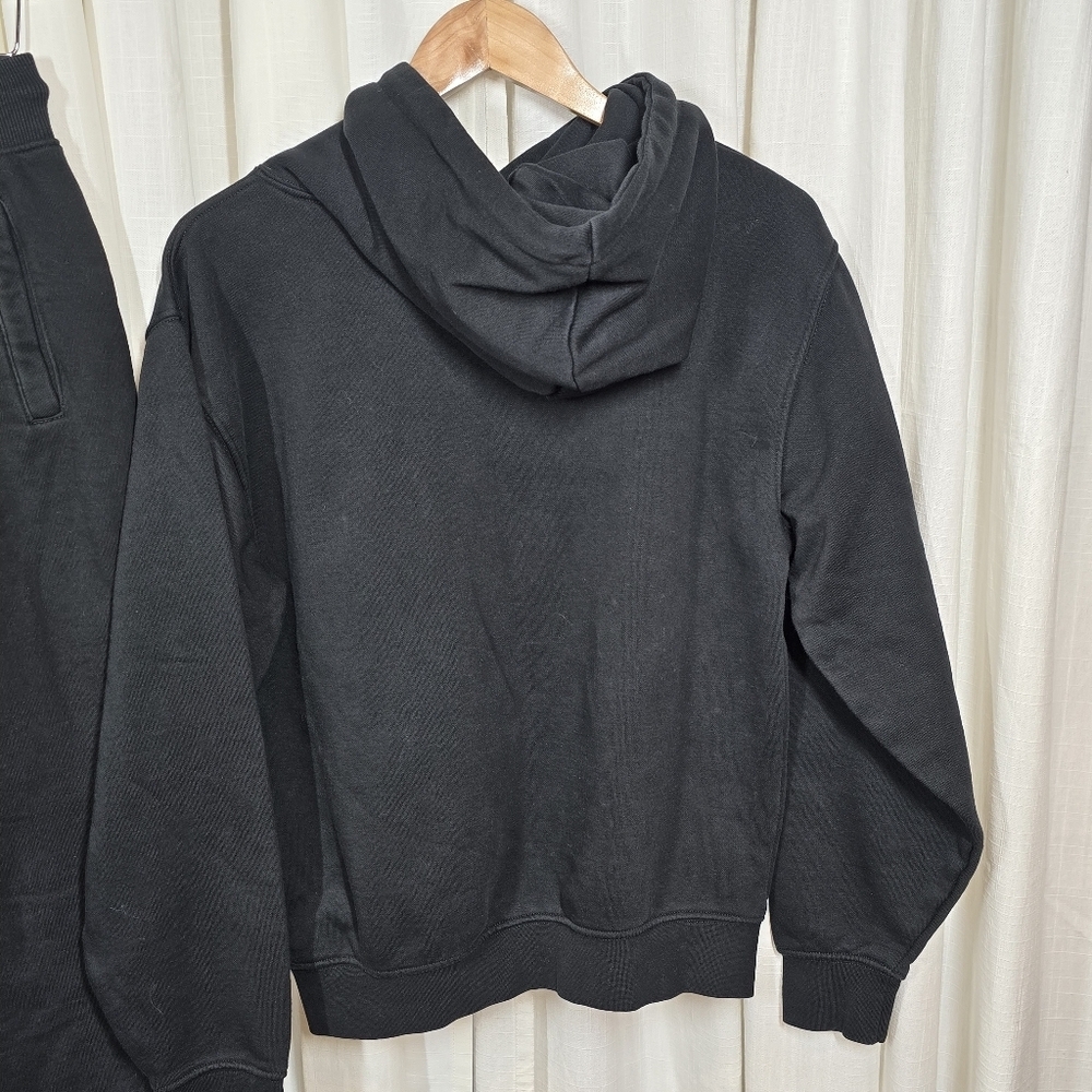 Fashion Nova Stole Your Boyfriend Zip-up Hoodie & Jogger Black 2-Piece Set - Picture 7 of 16